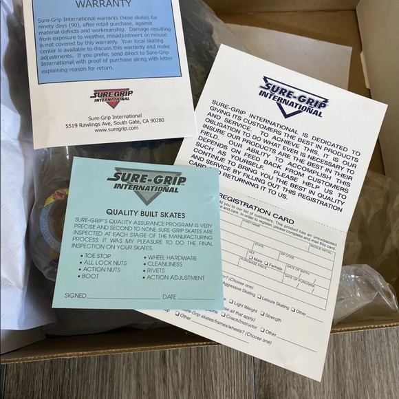 NIB Authentic SONIC Sure Grip roller skates - Picture 5 of 6